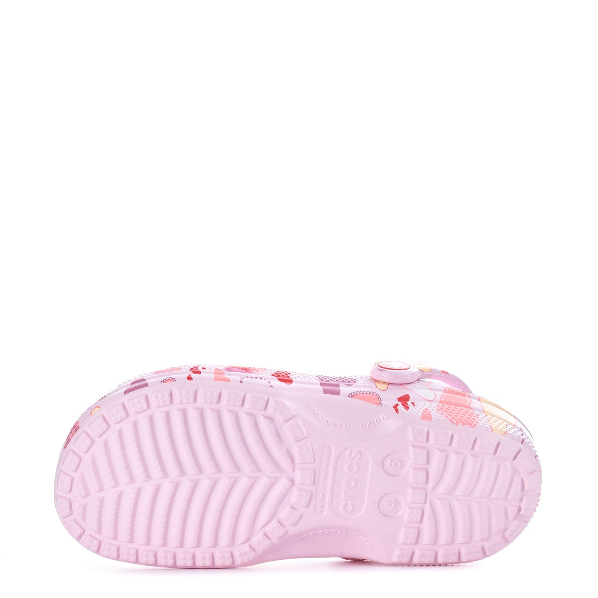 Crocs Women's Valentine's Day Classic Clog - Pink Milk / Raspberry / Heart Print